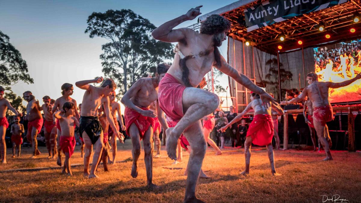Giiyong dancers at the 2018 Giiyong Festival. Photo: David Rogers.