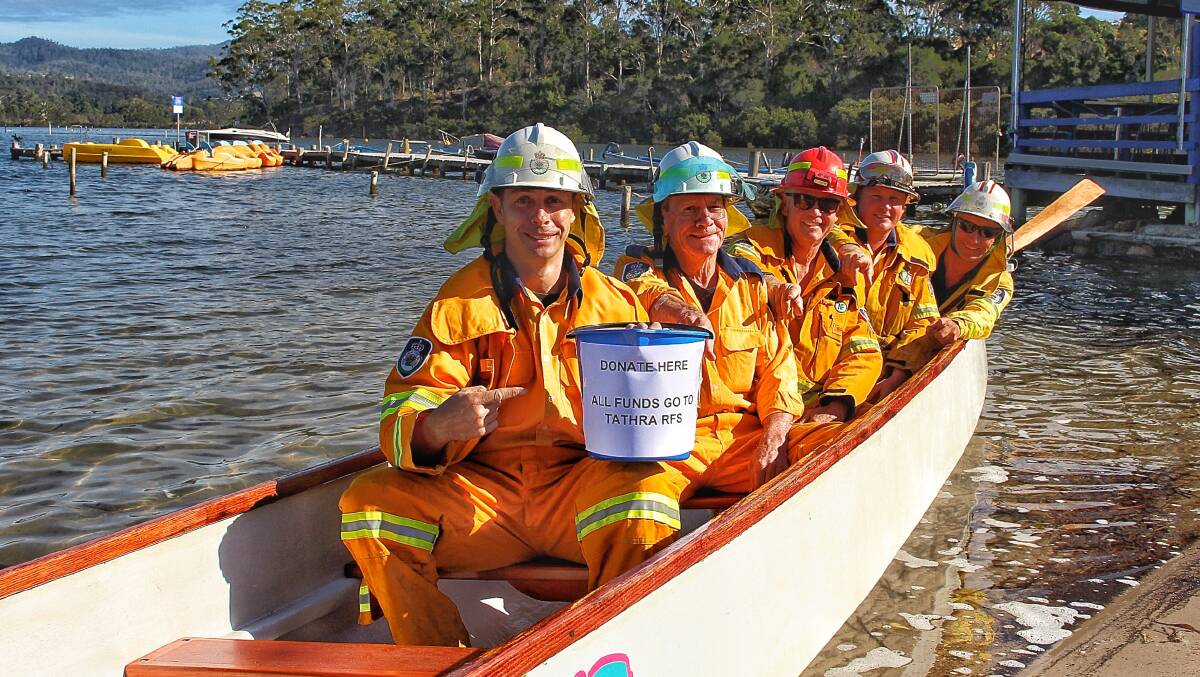 COMMUNITY: Brogo Rural Fire Service members ahead of Sunday's big fundraising event at the Brogo Dam. Picture: Supplied