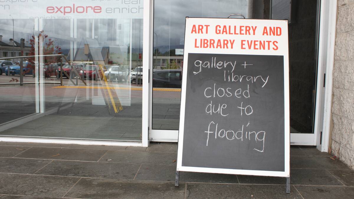 Almost 20mm of rain fell in just two hours in Bega on February 5, forcing the closure of the library and the Bega Valley Regional Gallery.