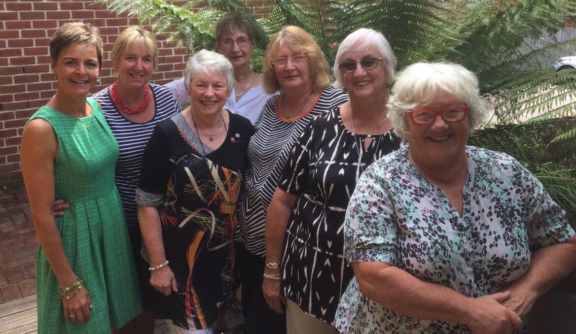 CELEBRATION: Host Michelle Pettigrove (left) with Merimbula's International Women’s Day committee members. Picture: Supplied