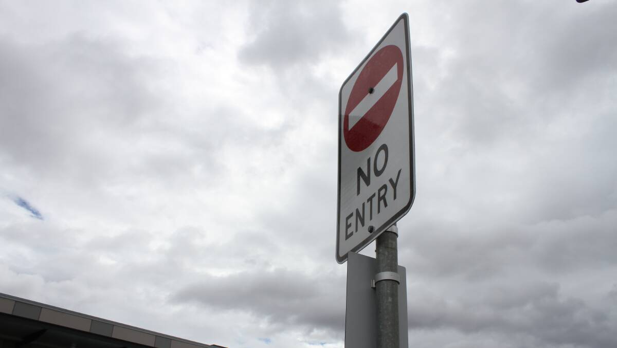 Mr James said the No Entry signs are too little too late for drivers attempting to follow the road rules.