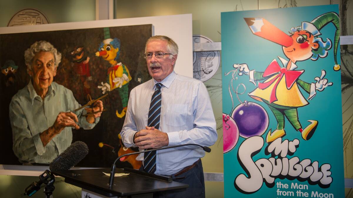 CEO of the Royal Australian Mint  Ross MacDiarmid at the February launch of the coins. Picture: Karleen Minney.