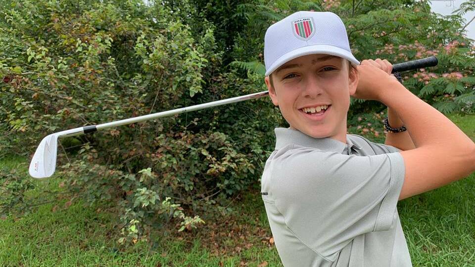 SWING IT: Golfing prodigy Harry Peterson is feeling confident ahead of next week's Faldo Series Asia Grand Final at the Laguna Golf Lang Cô in Vietnam.