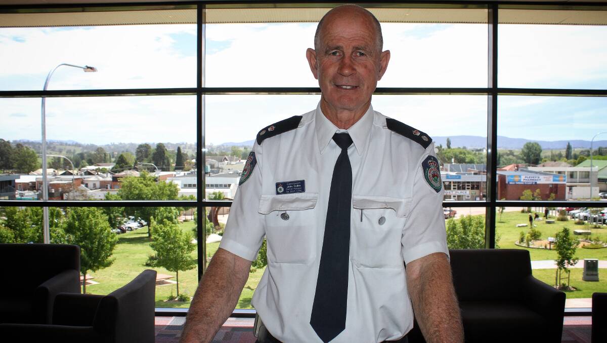 NSW Rural Fire Service Superintendent John Cullen told Bega Valley Shire councillors the community must be prepared for fires this season. Picture: Alasdair McDonald