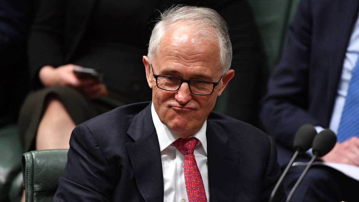 SPILT: Prime Minister Malcolm Turnbull on Tuesday. Picture: Mick Tsikas