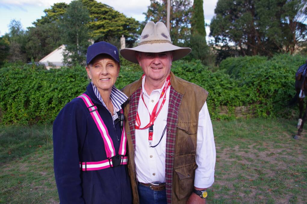 Ride With Pride organisers Di'Hanne Keir and Tony Hart at the Mila Equestrian Centre  raising funds for the Leukaemia Foundation.