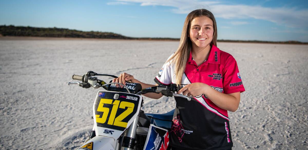 ATHLETE: Aimee Butler has been selected as one of six junior female riders to represent the Go Girl Racing Australia Motocross team in 2020. Photo: Peter Taylor.
