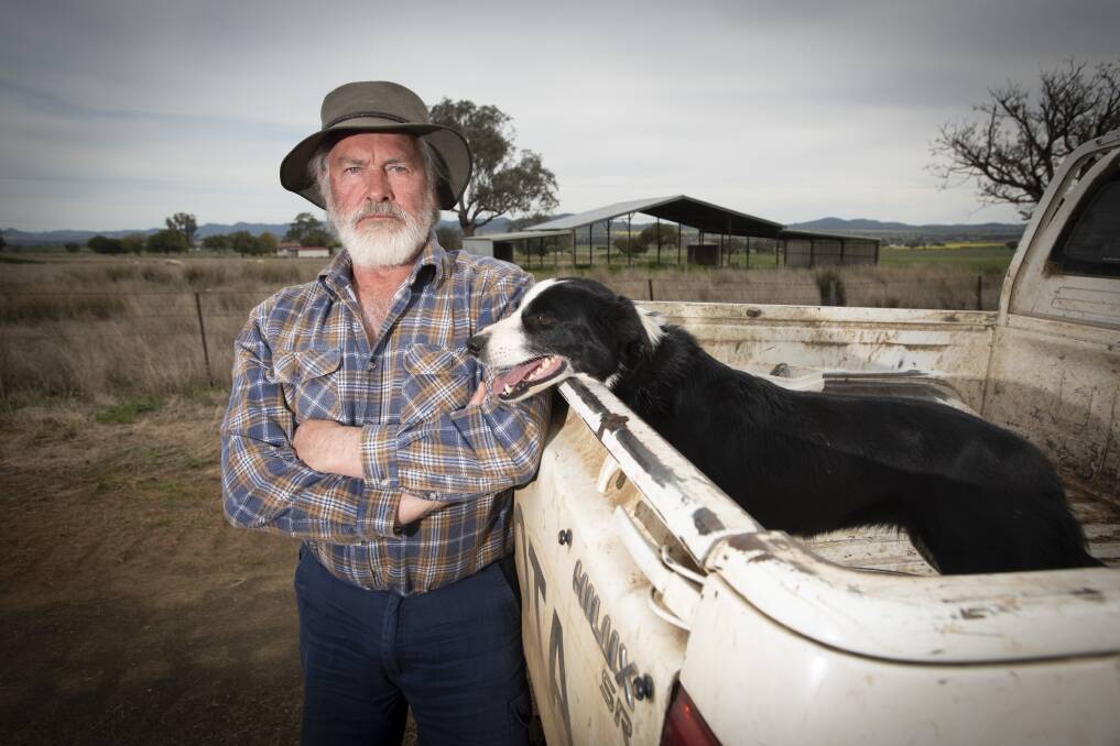 ACT NOW: Somerton farmer Wayne Chaffey is demanding politicians like Barnaby Joyce take more action on climate change. Photo: Peter Hardin 300821PHE030