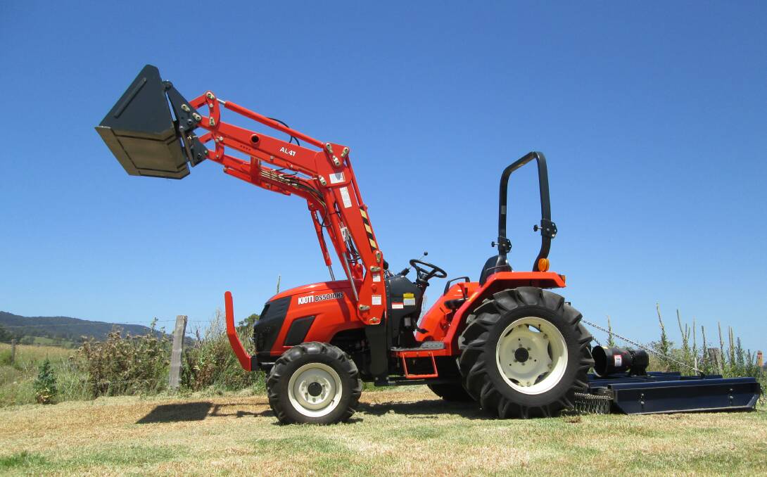 Useful: Tractors can use a variety of attachments, some of which you can employ to create a firebreak around your home and sheds. Photo: Supplied.