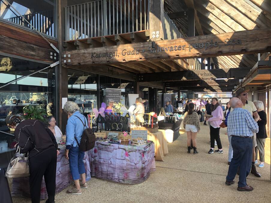 Markets in action at the purpose built market stall area of the Eden Welcome Centre. Photo supplied.