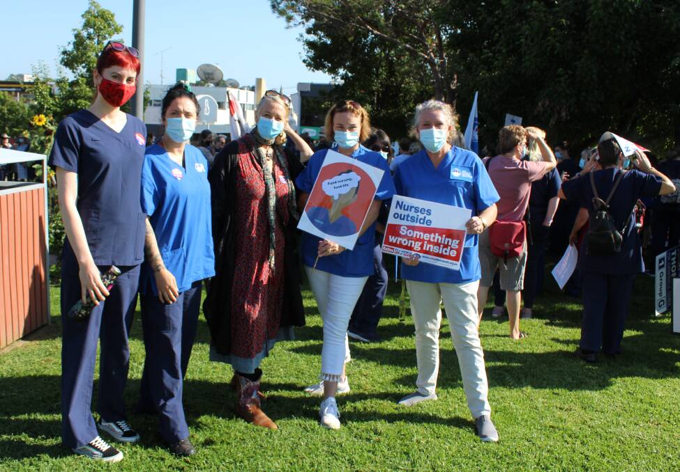Attendees at the rally said the strike was necessary, with patient safety at risk and poor retention of healthcare workers in hospitals. Photo: Leah Szanto