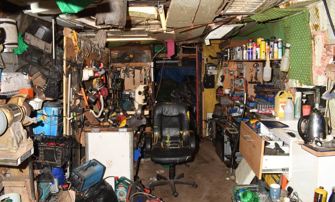The drug lab found in Schneider's shed was described as rudimentary in court. Picture: Supplied