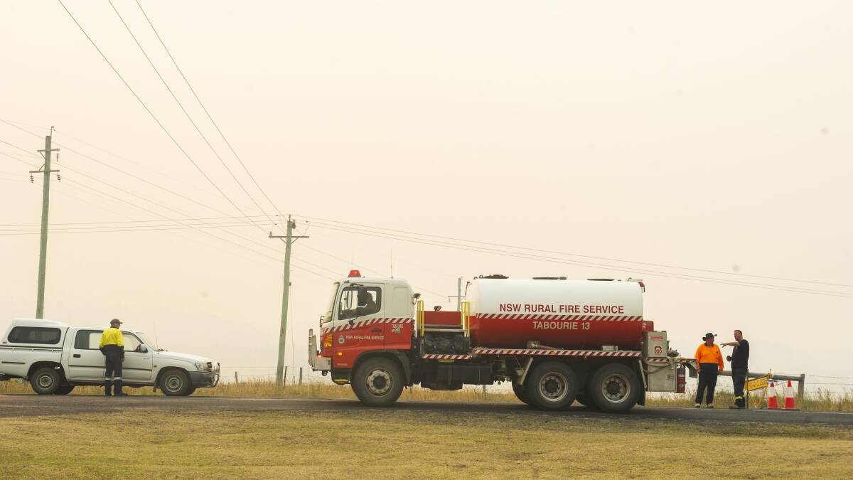 The NSW Rural Fire Service preparing at the Milton RFS staging area in December. Picture: Dion Georgopoulos