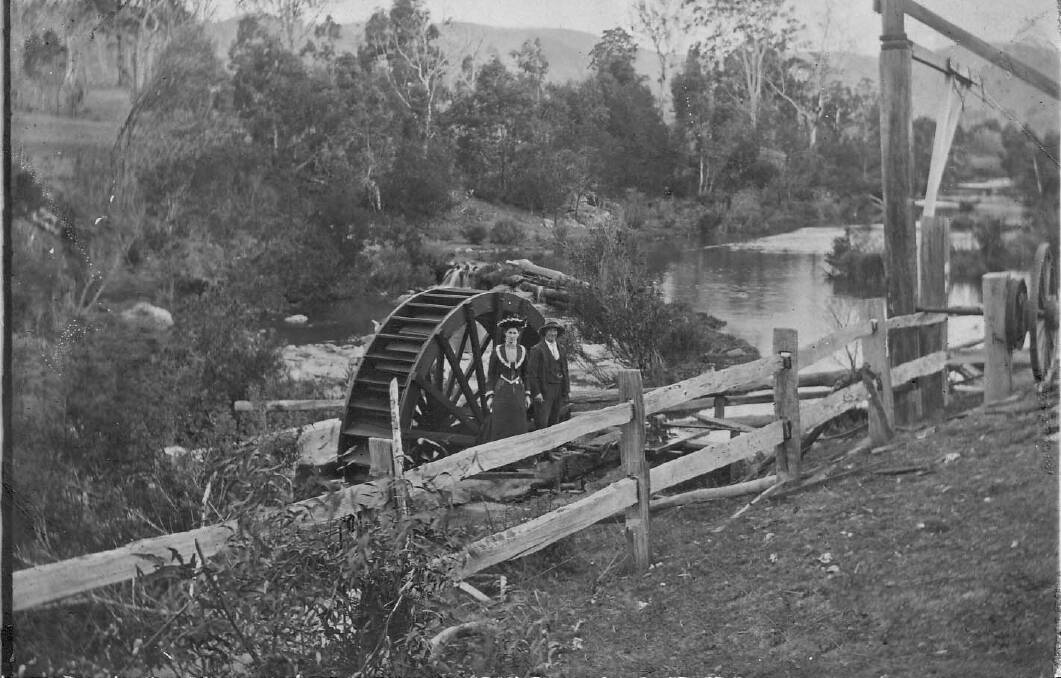 Visionary: The waterwheel on Tantawanglo River. Harold was the prime mover in getting water from Tantawanglo to Candelo, Wolumla etc.