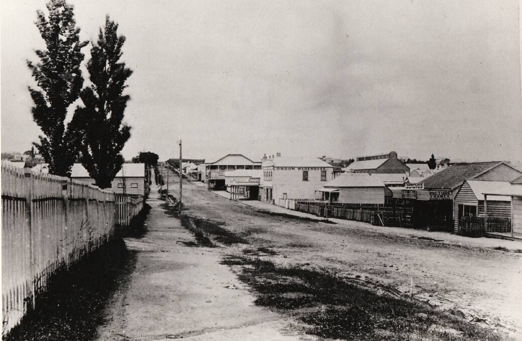 Struggle street: A Bega street in the Depression years not far from Poverty Lane where Len and his family lived.