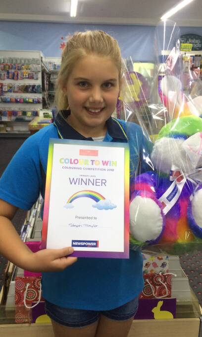 Primary winner in the Bega Newspower Easter Colouring Comp, Steph Taylor.