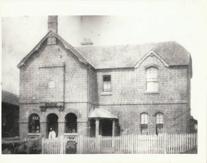 Demand growing: The Bega Post Office in 1885. A year later, the building was connected to the town's new gas supply.