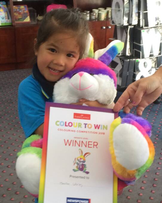 Infants winner in the Bega Newspower Easter Colouring Competition, Belle Vong.