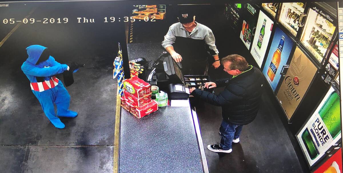 Cashiers Pascal "Paz" Deprez, of Catalina, and Terry MacDonell, of Surf Beach, faced an armed man at their workplace, Batehaven Cellars, on Thursday night, September 6. Picture: supplied.