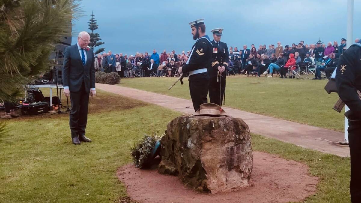 "Thank you to everyone in Gerringong who came to join with the Gerringong RSL Sub-branch to commemorate ANZAC day," Ward posted to his Facebook page on April 25.