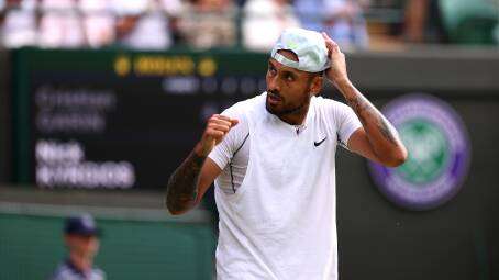 After years of saying he didn't, Nick Kyrgios cares about tennis. Picture: Getty Images