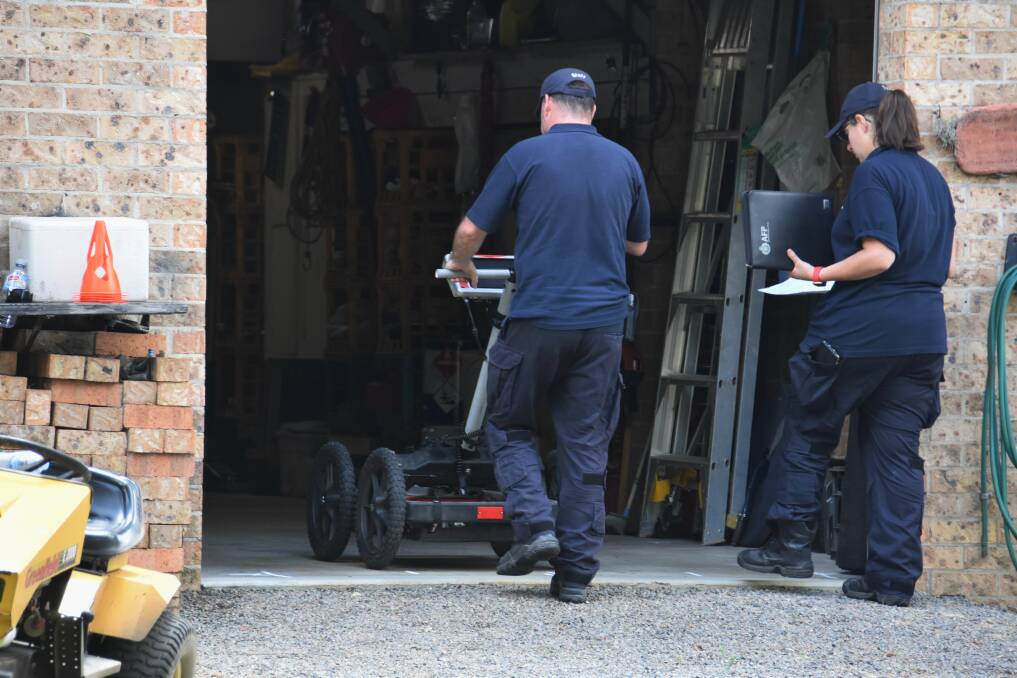 Search continues: Australian Federal Police today (November 18) used ground penetrating radar technology at the former home of William Tyrrell's late foster grandmother. Photo: Ruby Pascoe