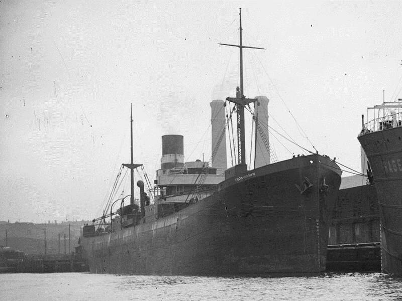 The wreck of the SS Iron Crown has been discovered 77 years after she went down.
