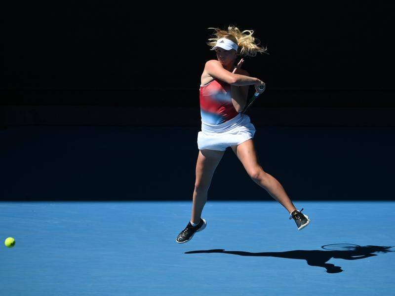 Rising Danish star Clara Tauson has powered into the third round of the Australian Open.