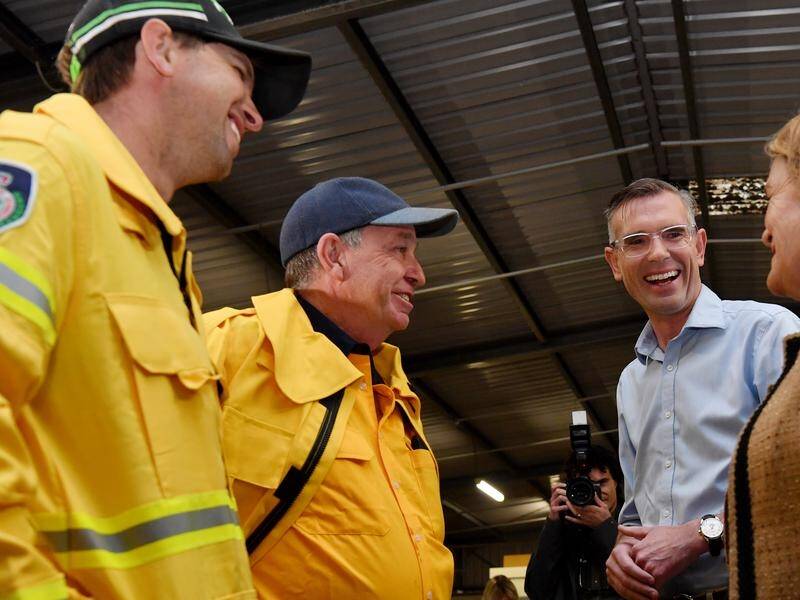 NSW Premier Dominic Perrottet began has visited the Southern Tablelands town of Taralga. (Bianca De Marchi/AAP PHOTOS)