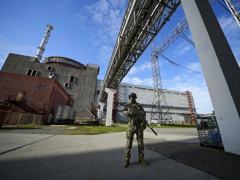 The UN has called for military activity around Ukraine's Zaporizhzhia nuclear power plant to cease. (AP PHOTO)