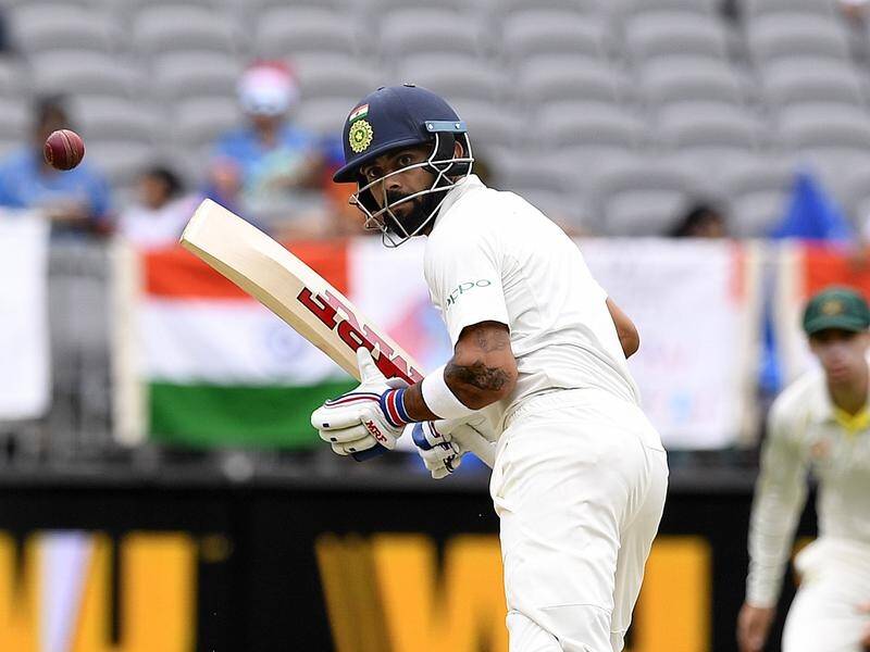 Virat Kohli's 82 not out has rescued India's innings in the 2nd Test against Australia in Perth.