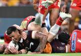 Brisbane prop Xavier Willison starred in the recent 28-14 win over the Dolphins. (Dave Hunt/AAP PHOTOS)