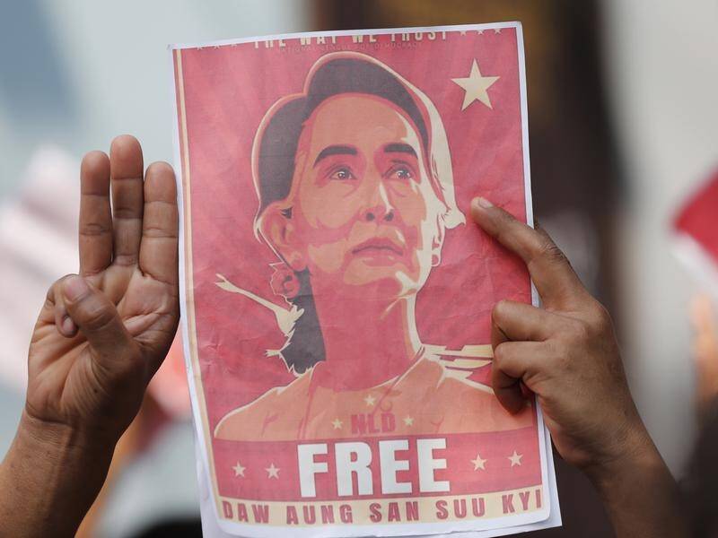 Australia has joined the US in calling for the release of Myanmar's deposed Aung San Suu Kyi.