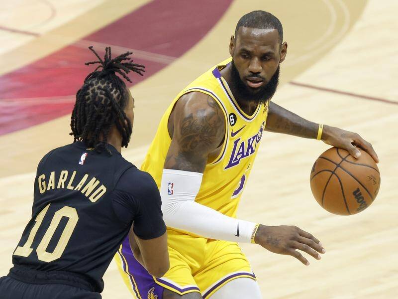 There was no happy homecoming for LA Lakers' NBA superstar LeBron James on his return to Cleveland. (AP PHOTO)