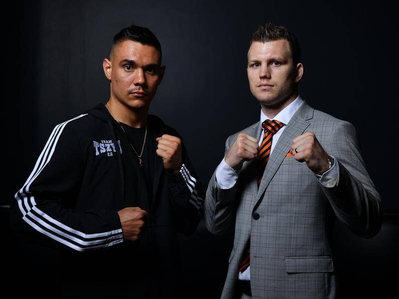 Tim Tszyu (left) and Jeff Horn's fight seems unlikely to go ahead behind closed doors.