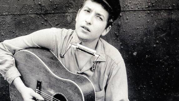 A younger Bob Dylan.