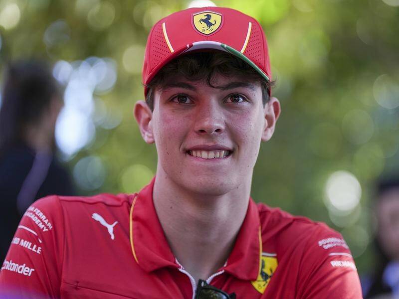 British teenager Ollie Bearman may secure an F1 seat with Haas next year. (AP PHOTO)