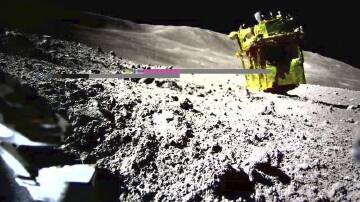 Japan's Smart Lander lunar probe reached the moon on January 20, and has survived three lunar nights (AP PHOTO)