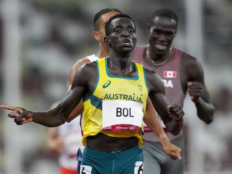 Peter Bol has broken the Australian 800m record twice on the way to the final