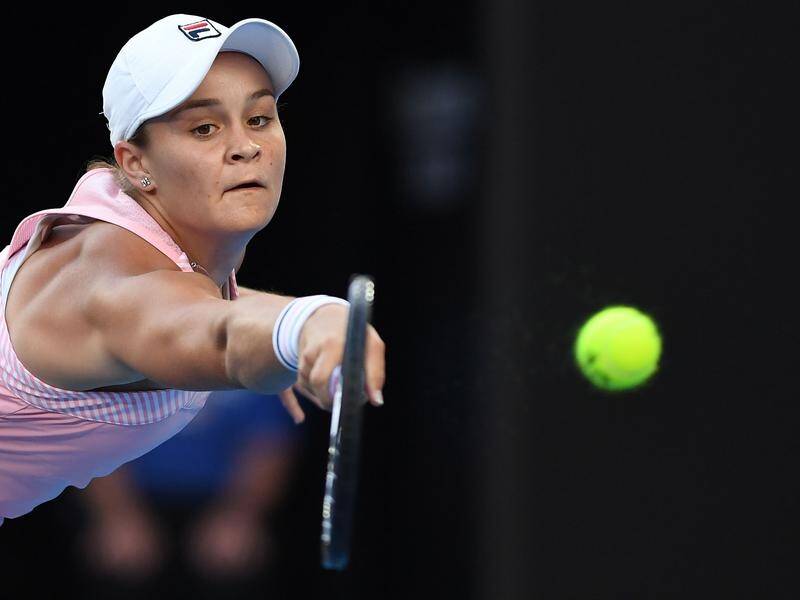 The Australian Open semi-finals proved too much of a stretch for home hope Ashleigh Barty.