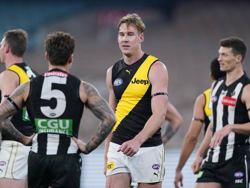 Tom Lynch will line up for Richmond against Hawthorn on Thursday night.