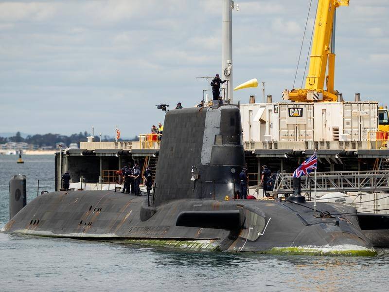 The UN nuclear watchdog is satisfied with an AUKUS plan to supply Australia with nuclear submarines. (Richard Wainwright/AAP PHOTOS)