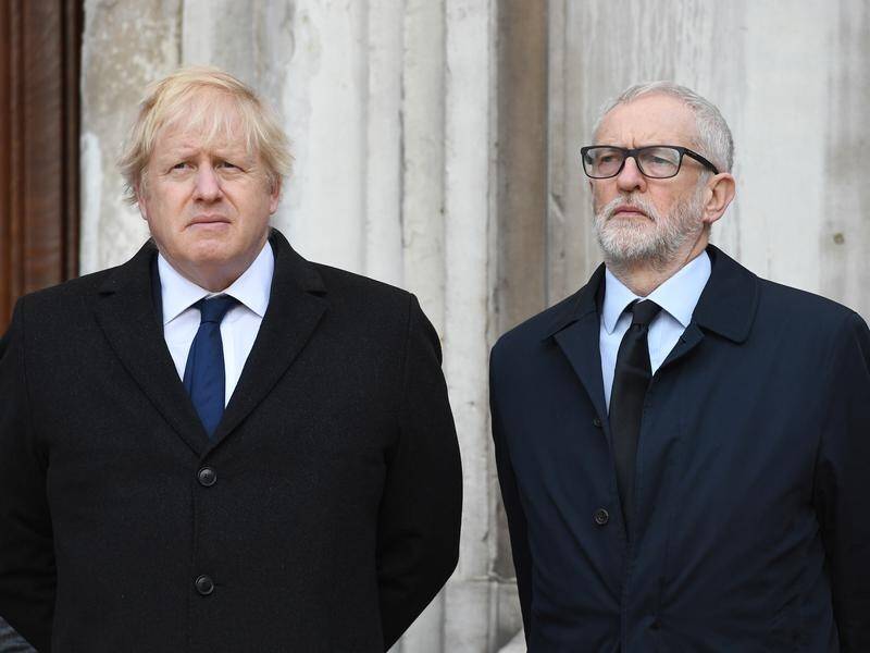 Prime Minister Boris Johnson and Labour leader Jeremy Corbyn are waiting on the British election.
