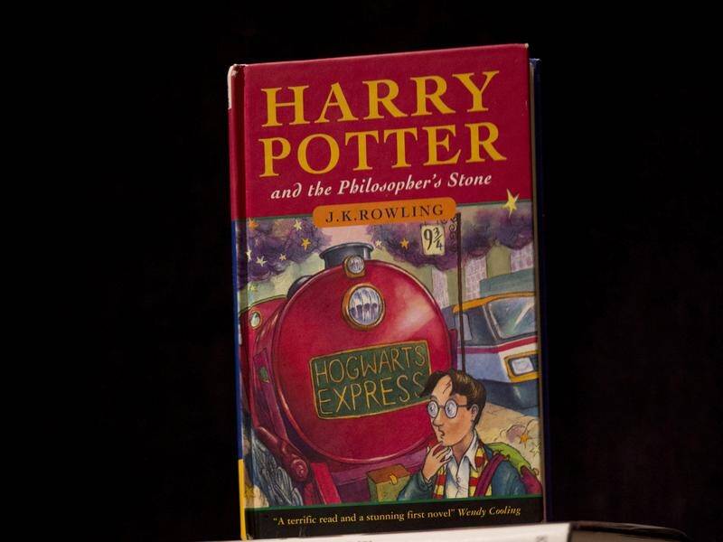 A first edition hardback copy of Harry Potter And The Philosopher's Stone could fetch STG150,000. (AP PHOTO)