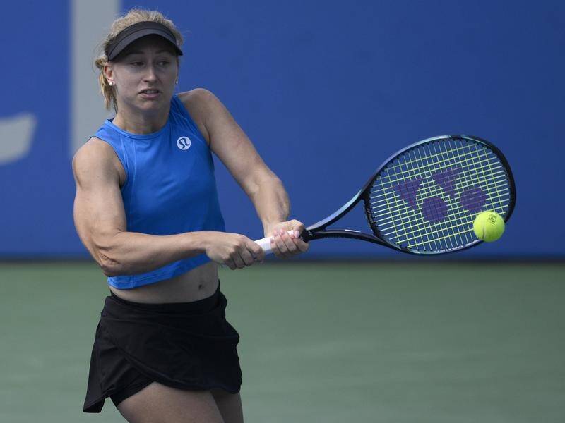 Daria Saville has cruised to a straight-sets win and is into the semis of the WTA event in Quebec. (AP PHOTO)