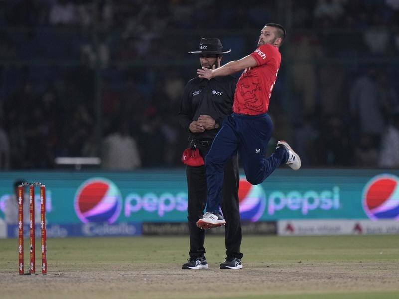 England's Mark Wood bowled at 156kph in his first match since March, an ODI in Pakistan. (AP PHOTO)
