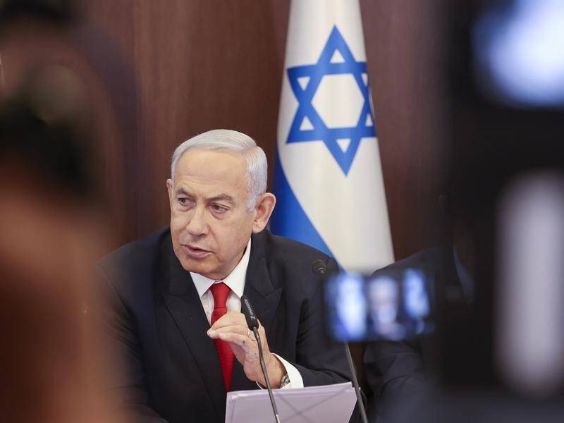 Israeli Prime Minister Benjamin Netanyahu's government has been targeted by mass protests. (EPA PHOTO)