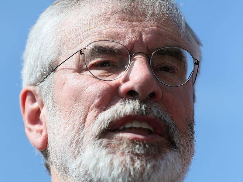 An explosive device has been thrown at the home of former Sinn Fein leader Gerry Adams.