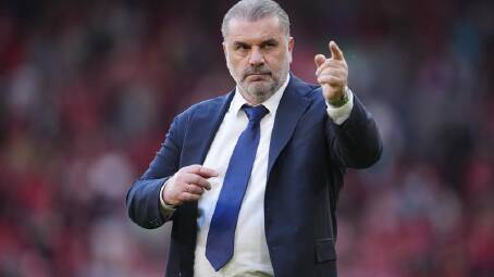 Tottenham coach Ange Postecoglou has made his intentions clear to Spurs fans. (AP PHOTO)