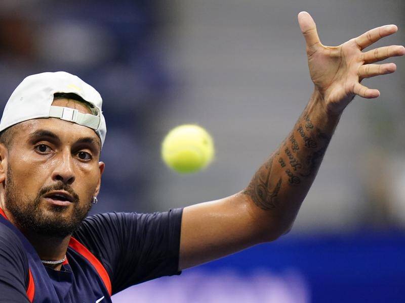 Australia's Nick Kyrgios has his eyes on making progress deep into the US Open in New York. (AP PHOTO)